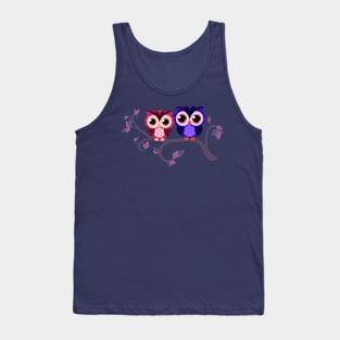 Kawaii Owls Tank Top